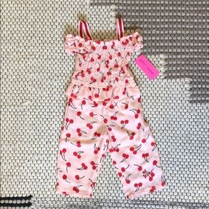 Betsey Johnson Baby Jumpsuit With Cherries - 12m